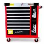 Kraft Müller KM‑9/7 werkplaatswagen – rood, 296 gereedschappen – Image 5